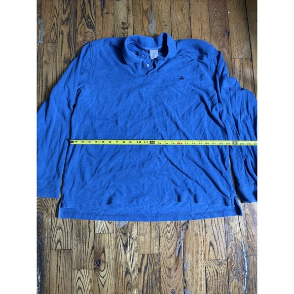 Brooks Brothers XL Long Sleeve Polo Navy Blue - Picture 5 of 6
